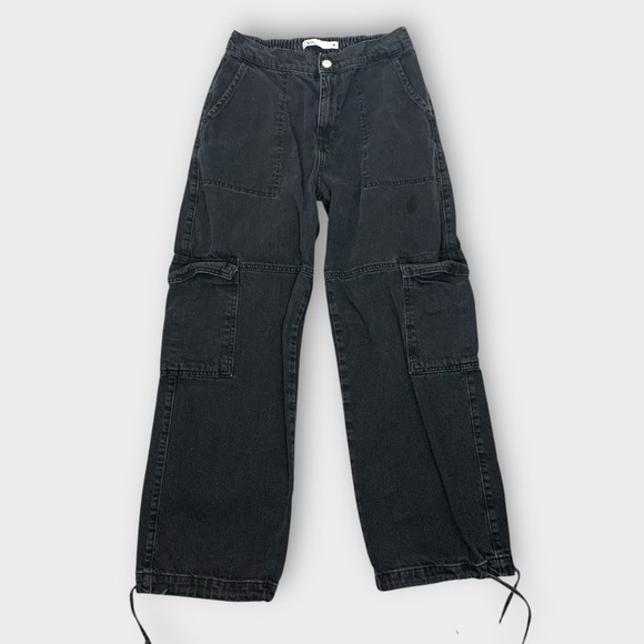 Zara Black Cargo Jeans - Picture 8 of 12